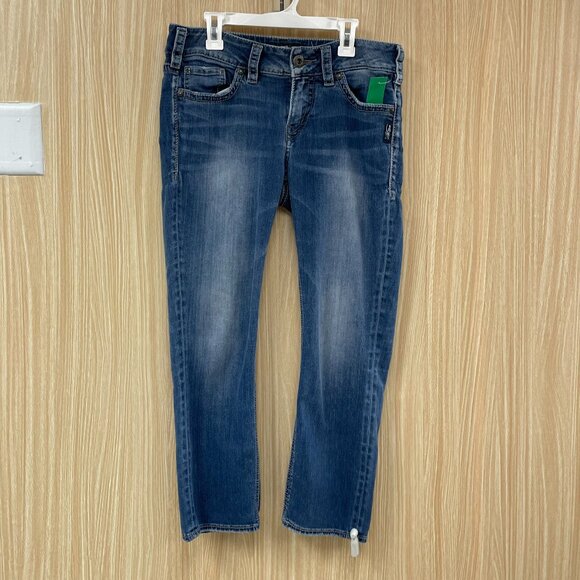 Silver Capri Jeans Size 28 - Picture 1 of 8